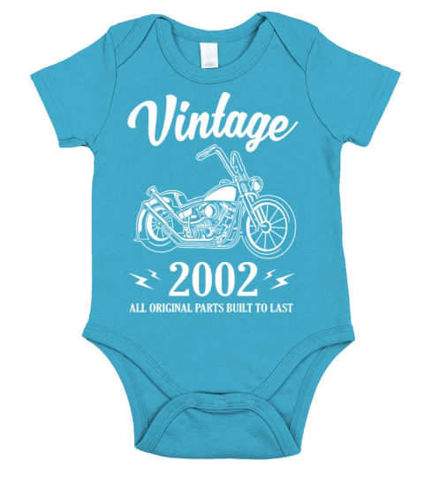 Vintage 2002 All Original Parts Built To Last Short Sleeve Baby One-Piece