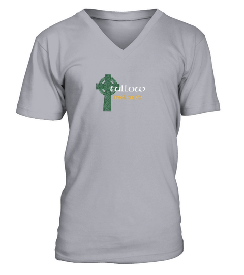 TULLOW CARLOW Ireland County Crest Vintage - Unisex Long Sleeve V-Neck T-shirt