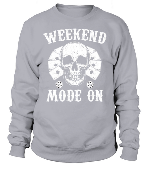 Casino Poker Player Weekend Mode On Poker Card Women's Sweatshirt
