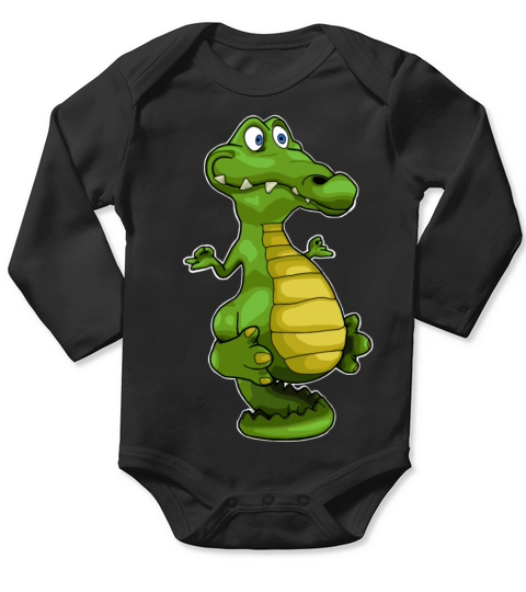 yoga crocodile aligator Long Sleeve Baby One-Piece