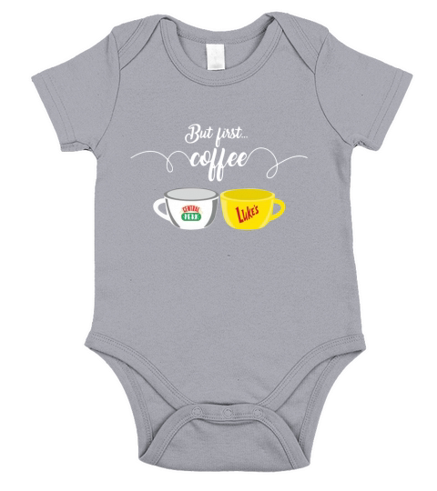 But first coffee central perk lukes Short Sleeve Baby One-Piece