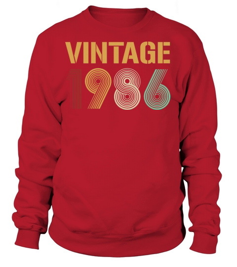 Beautiful Vintage 1986 Birthday Design Women's Sweatshirt