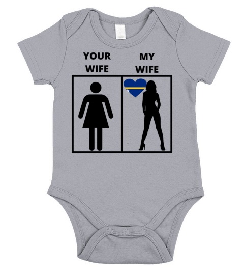 Nauru geschenk my your wife Short Sleeve Baby One-Piece