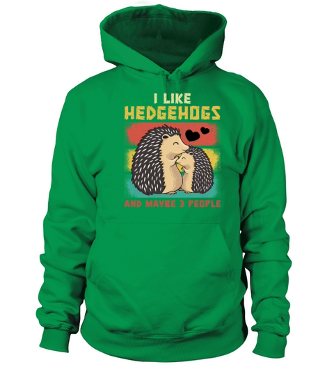 Funny Hedgehog Cute Animal Pet Hedgie Fun Lovers Men's Hoodie