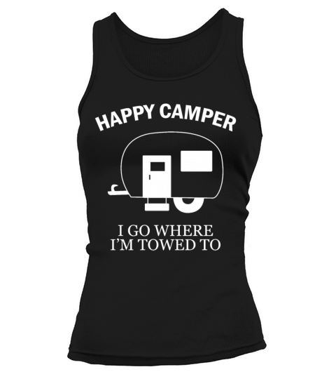 Happy Camper hiker mountain lover adventure eco Women's Tank Top