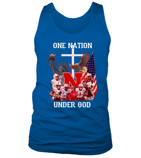 Statue of Liberty American Nebraska Cornhuskers one nation under God Tank Top Unisex
