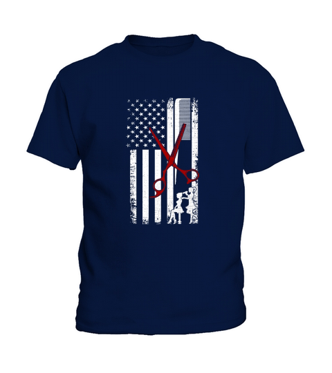 Hair Stylist Flag Kids T-Shirt
