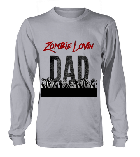 Zombie Lovin Dad Men's Long Sleeve
