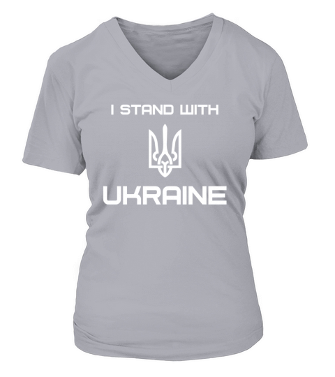 I stand with Ukraine - Kiev - ukrainian war peace V-neck T-Shirt Woman