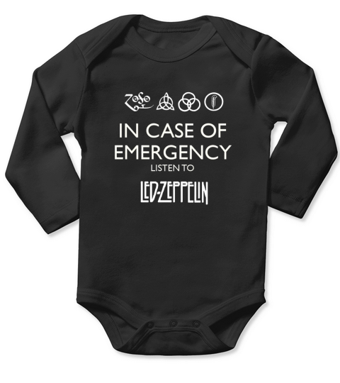LISTEN TO LED ZEPPELIN Long Sleeve Baby One-Piece