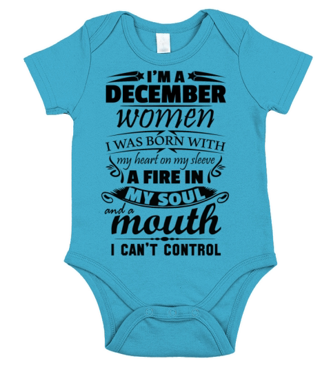 I Am A December Women Short Sleeve Baby One-Piece
