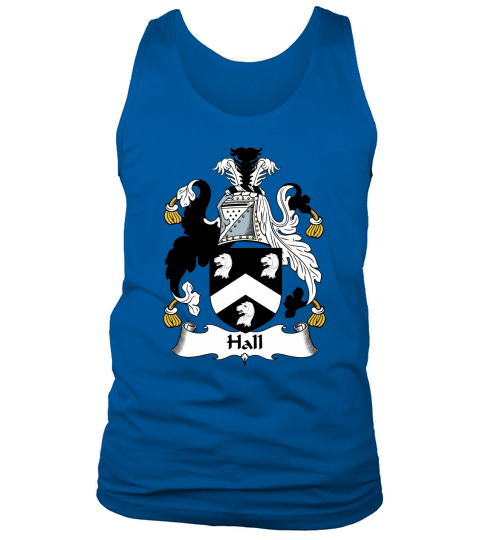 Hall Family Crest  Coat of Arms British Family Crests Tank Top Unisex