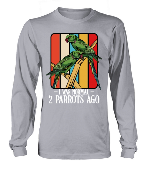 Retro Style Parrots Funny Sayings Gift Women's Long Sleeve