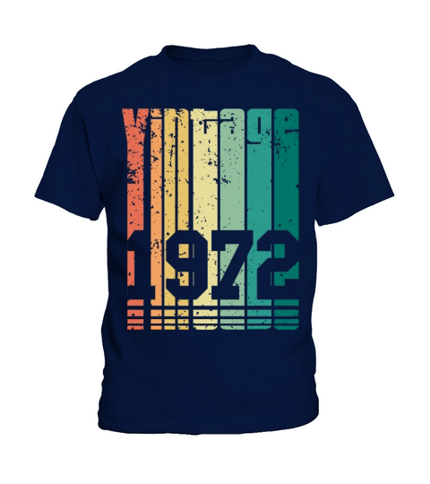 Vintage 1972 50th Birthday Fiftieth Gift Kids T-Shirt