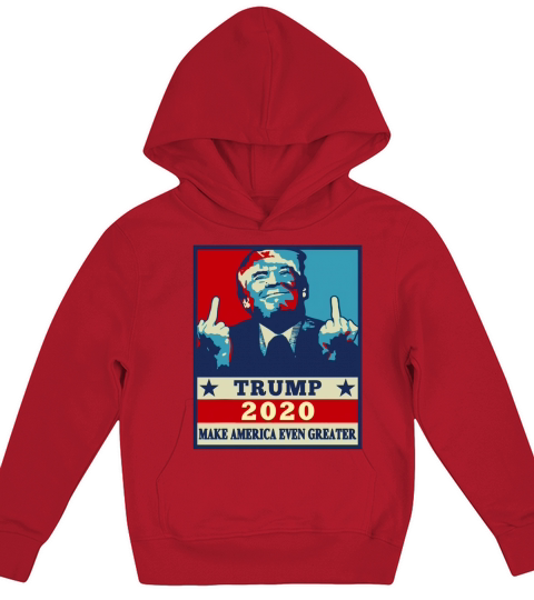 Trump 2020 make america even greater Kids Hoodie