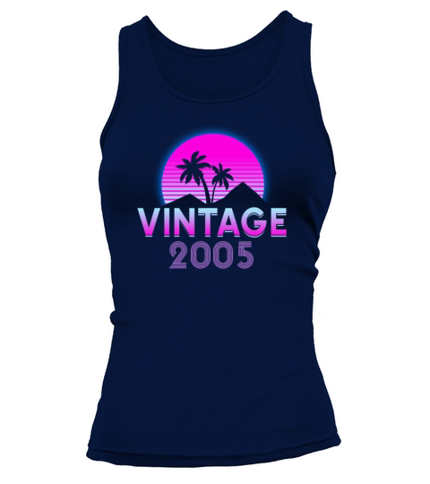 Retrowave Vintage 2005 Birthday Gift Idea Women's Tank Top