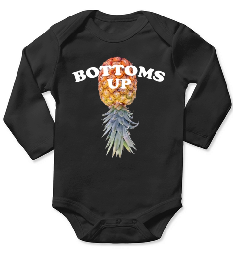 Upside Down Pineapple Long Sleeve Baby One-Piece