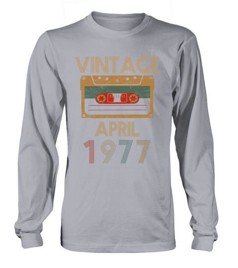 Vintage april 1977 Long sleeved Unisex
