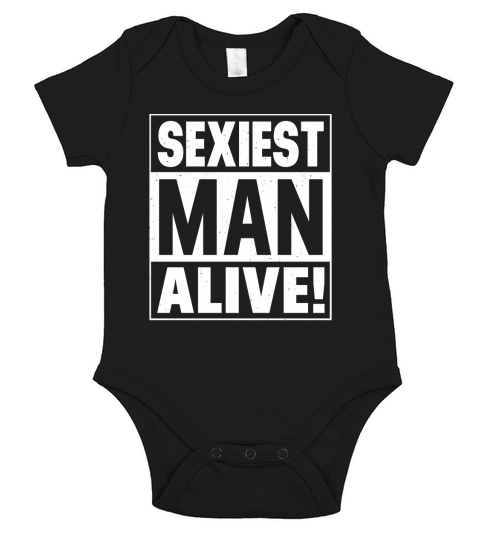Sexiest Man Alive Short Sleeve Baby One-Piece