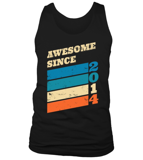6 Years Birthday Present Awesome Since 2014 Men's Tank Top