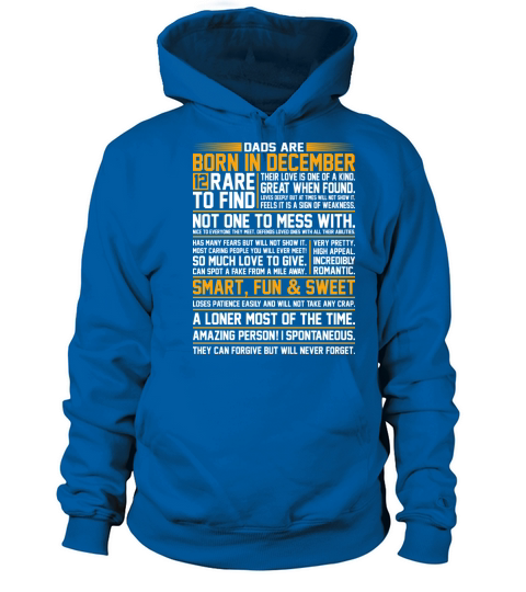 Dads Are Born In December Women's Hoodie