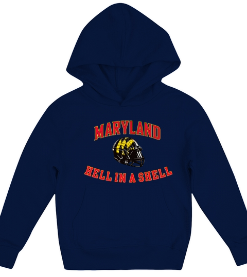 Maryland Hell in a shell Kids Hoodie