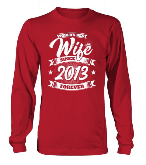 Wedding Anniversary Married 2013 Gift Wife Spouse Women's Long Sleeve