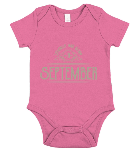 Legends are born in September Short Sleeve Baby One-Piece