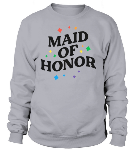 Maid of Honor Retro Lesbian Bachelorette Party Women's Sweatshirt