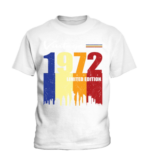 50th Birthday Vintage 1972 Limited Edition Kids T-Shirt