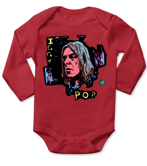 Iggy Pop T-Shirt Long Sleeve Baby One-Piece