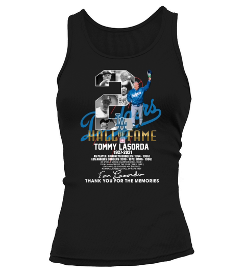 La Hall Of Fame Tommy Lasorda Thank You For The Memories Tank top Woman