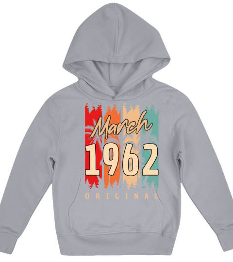 Original March 1962 Vintage Kids Hoodie