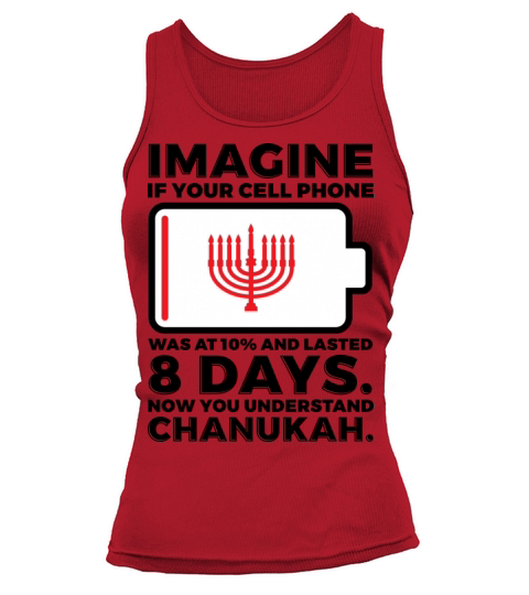 Miracle of Chanukah Hanukkah Menorah Funny Women's Tank Top