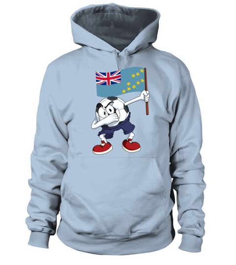 Tuvalu Dabbing Soccer Ball Women's Hoodie