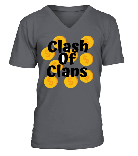 reference to the game clahs of clans Men's V-Neck T-shirt