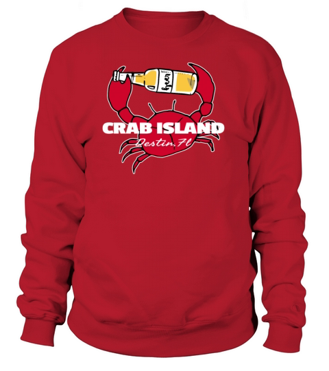 Crab Island Destin Party Sandbar Souvenir Women's Sweatshirt