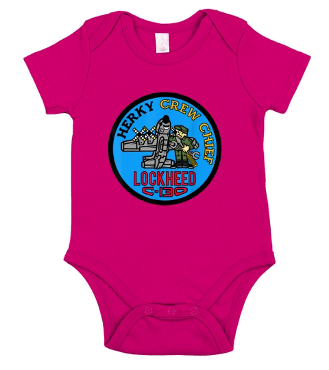 C130 Hercules Crew Chief Short Sleeve Baby One-Piece