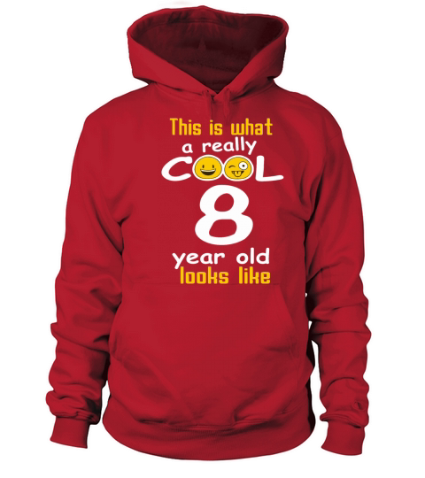 This is what a really cool 8 year old looks like Men's Hoodie