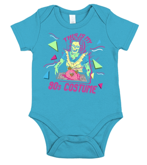 90s Halloween Costume Party Short Sleeve Baby One-Piece