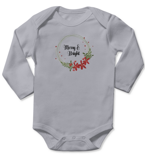 Merry Christmas Long Sleeve Baby One-Piece