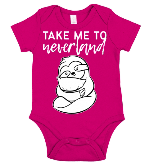 Take me to Neverland Traveler or Wanderer Gift Short Sleeve Baby One-Piece