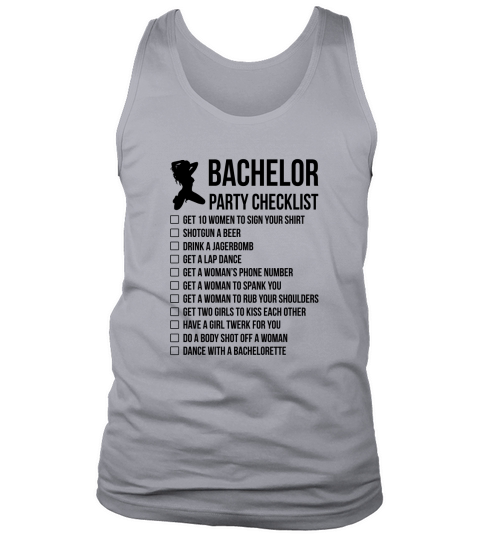 Bachelor Party Checklist Tank Top Unisex