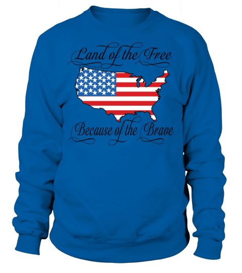 Land of the Free USA Flag Women's Sweatshirt