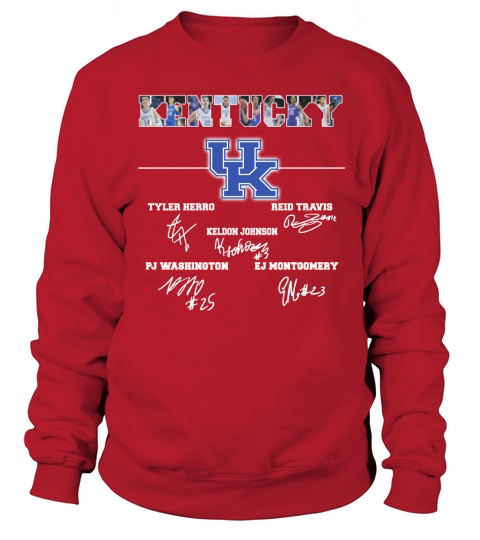 University of Kentucky signatures Tyler Herro Reid Travis Sweatshirt Unisex