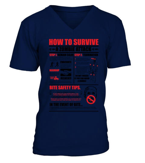 Zombie Survival Men's V-Neck T-shirt