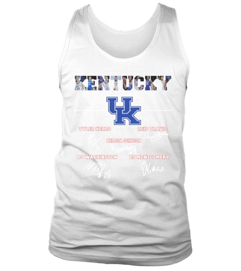 University of Kentucky signatures Tyler Herro Reid Travis Tank Top Unisex