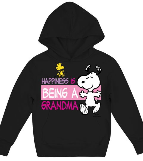 Peanut Snoopy Happiness Is Being A Grandma Gift Te Kids Hoodie
