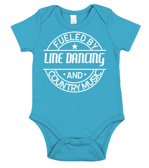 Fueled By Line Dancing And Country Music Short Sleeve Baby One-Piece