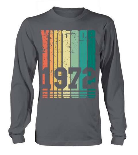 Vintage 1972 50th Birthday Fiftieth Gift Women's Long Sleeve